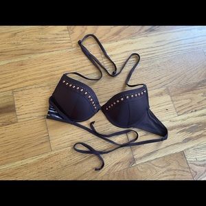 H&M Brown Padded Bikini Top